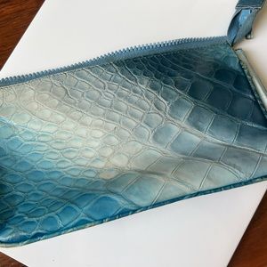 Genuine alligator wrist clutch handbag- matching shoes available separately
